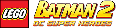 LEGO Batman 2: DC Super Heroes title screen for Wii